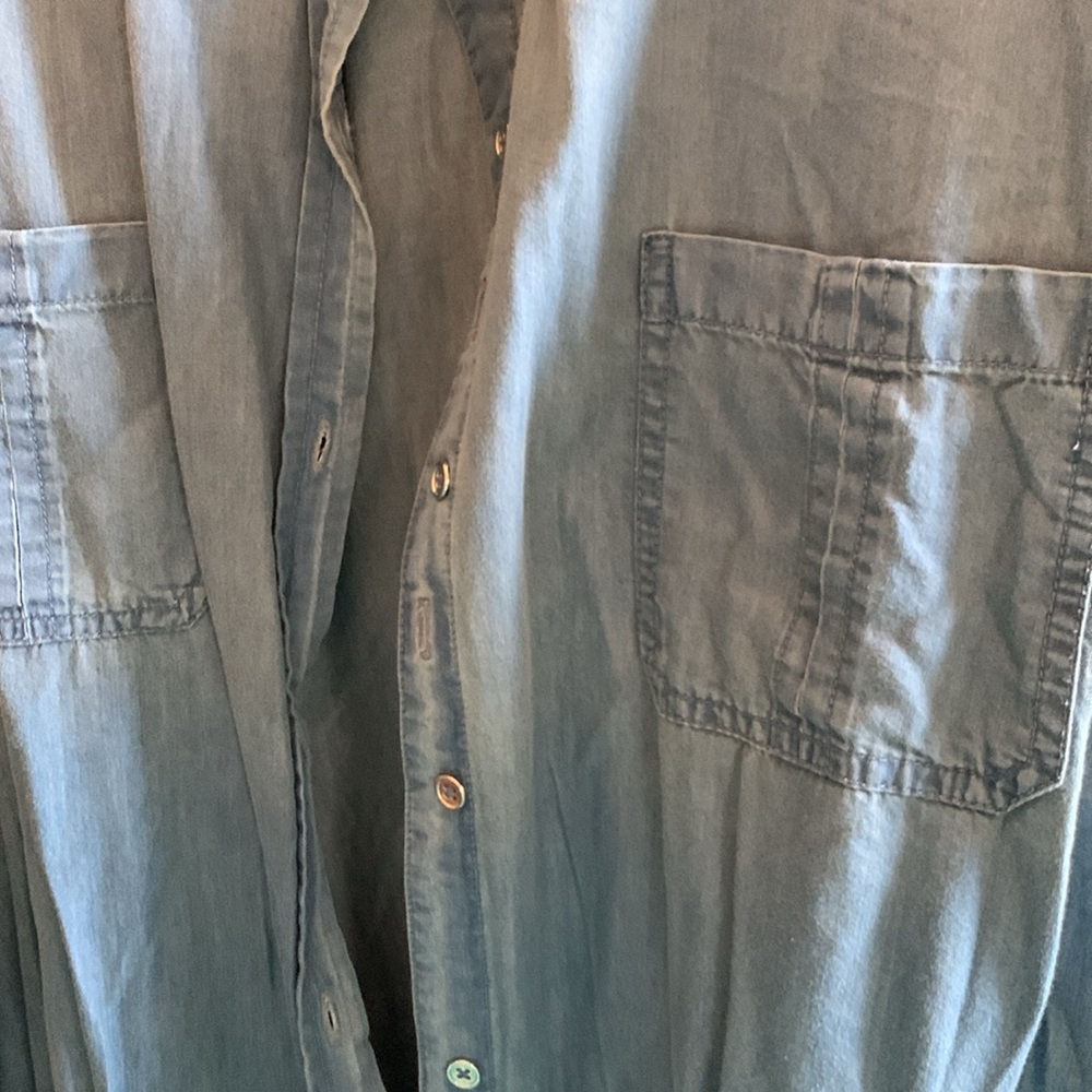 Catherines jean shirt 5 x. NWOT. Button down front. Perfect for fall - Picture 6 of 9